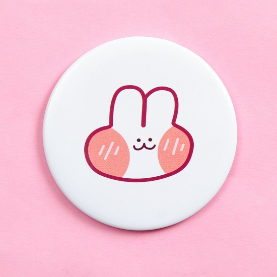 可愛圖案小圓鏡 方便攜帶可愛迷你化妝鏡 小鏡子 隨身補妝鏡