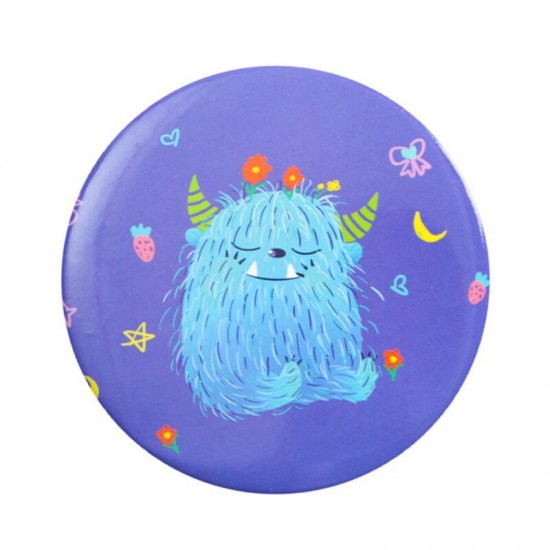 可愛圖案小圓鏡 方便攜帶可愛迷你化妝鏡 小鏡子 隨身補妝鏡