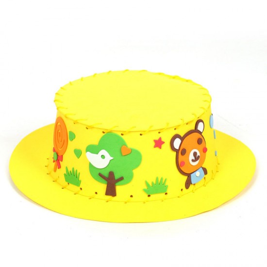 DIY創意遮陽帽 手工製作兒童帽子 益智玩具材料包