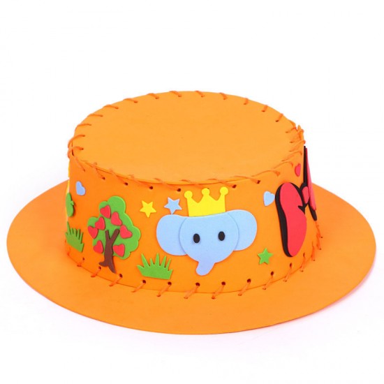 DIY創意遮陽帽 手工製作兒童帽子 益智玩具材料包