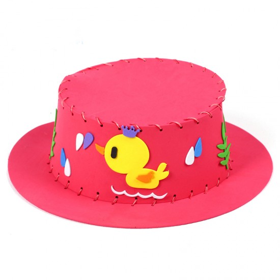 DIY創意遮陽帽 手工製作兒童帽子 益智玩具材料包