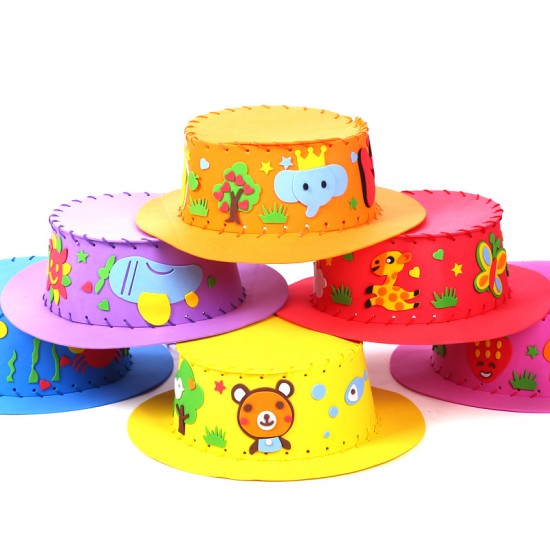 DIY創意遮陽帽 手工製作兒童帽子 益智玩具材料包