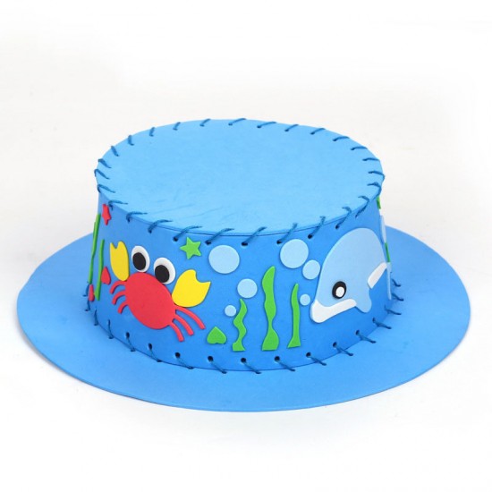 DIY創意遮陽帽 手工製作兒童帽子 益智玩具材料包