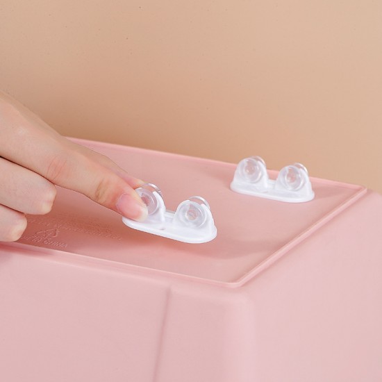 創意黏貼式輪子 收納箱收納盒垃圾桶滾輪 創意通用滾輪 小輪子 4個裝