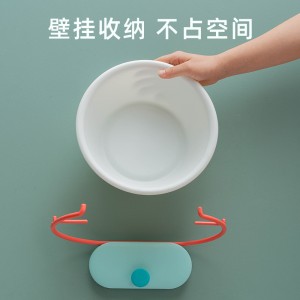 鹿角造型臉盆收納架 浴室必備臉盆掛架 創意黏貼式置物架