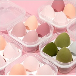 透明美妝蛋收納盒 創意4格8格保鮮盒 塑膠雞蛋收納盒 卡片首飾盒