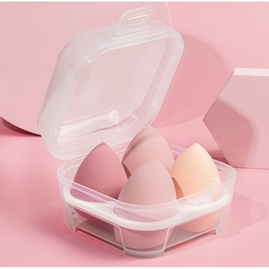 透明美妝蛋收納盒 創意4格8格保鮮盒 塑膠雞蛋收納盒 卡片首飾盒
