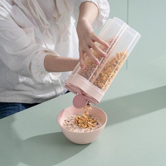 分隔五穀雜糧收納罐 透明廚房密封罐 食品儲物罐 廚房必備保鮮罐