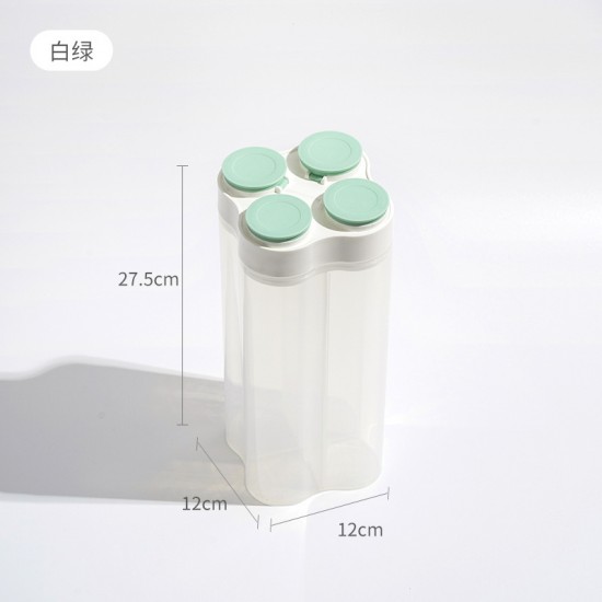 分隔五穀雜糧收納罐 透明廚房密封罐 食品儲物罐 廚房必備保鮮罐