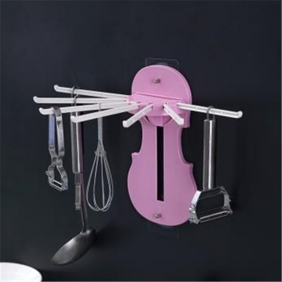 創意伸縮七合一掛架 多功能壁掛式收納架 廚房浴室必備置物架