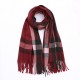 加厚保暖格子圍巾 雙面兩用披肩 秋冬必備仿羊絨圍巾 時尚圍巾