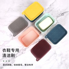 多功能雙色旅行肥皂盒 創意浴室瀝水香皂收納架 多功能海綿肥皂架