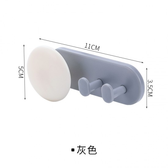 雙色多功能插頭掛勾 黏貼式收納掛勾 創意壁掛式理線器 多功能電源線固定器