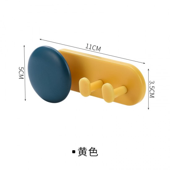 雙色多功能插頭掛勾 黏貼式收納掛勾 創意壁掛式理線器 多功能電源線固定器