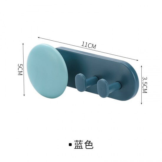 雙色多功能插頭掛勾 黏貼式收納掛勾 創意壁掛式理線器 多功能電源線固定器