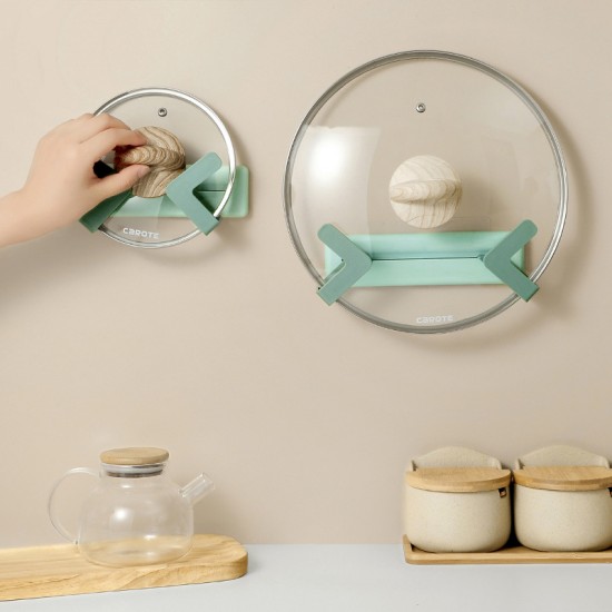 可調式多功能鍋蓋架 創意廚房壁掛式砧板架 黏貼式X型收納架