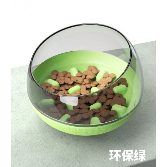 寵物不倒翁慢食碗 大狗小狗專用防打翻寵物碗 太空艙造型寵物餵食碗