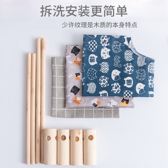 寵物木質四角架吊床 創意四季通用貓咪狗狗吊床 組裝式寵物窩