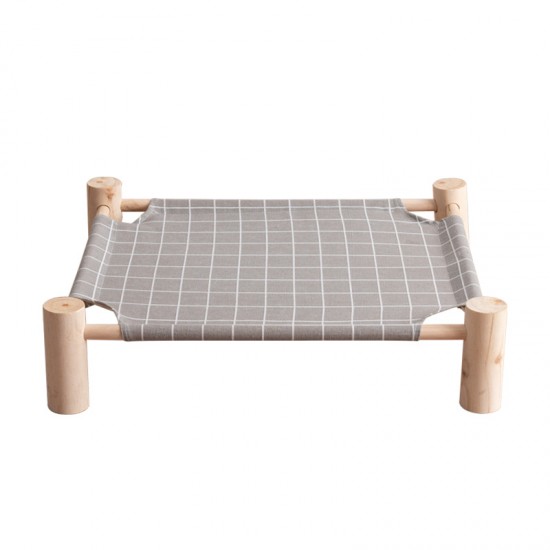 寵物木質四角架吊床 創意四季通用貓咪狗狗吊床 組裝式寵物窩