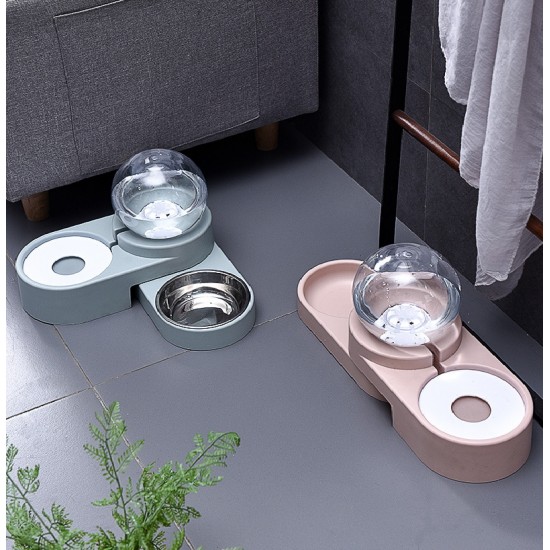 寵物球形自動補水碗 創意造型寵物飲水器餵食器 狗狗貓咪自動飲水器