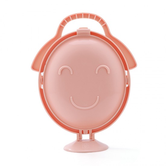 多層可折疊笑臉水果盤 創意零食糖果糕點盤 省空間多功能摺疊盤