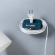 簡約電源插頭固定器 多功能手機充電支架 創意壁掛式插頭收納架