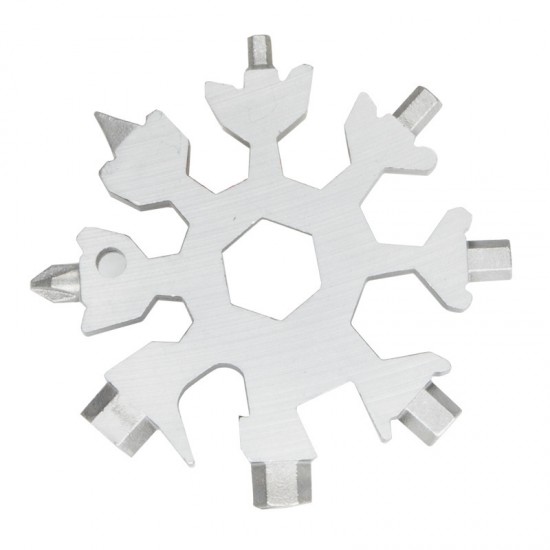 雪花造型多功能扳手 內六角八角扳手工具 方便攜帶19合一雪花扳手