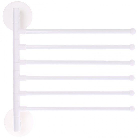 多功能旋轉毛巾架 簡約摺疊壁掛式毛巾架 浴室必備多用途掛勾 掛架