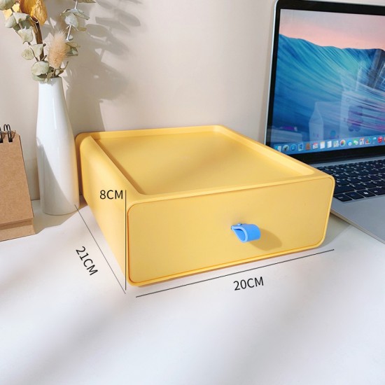 桌面抽屜式收納盒 辦公桌必備大容量收納神器 多用途文具收納抽屜