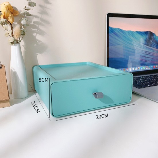 桌面抽屜式收納盒 辦公桌必備大容量收納神器 多用途文具收納抽屜