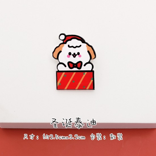 可愛聖誕系列造型徽章 創意造型聖誕節必備小裝飾 壓克力胸針