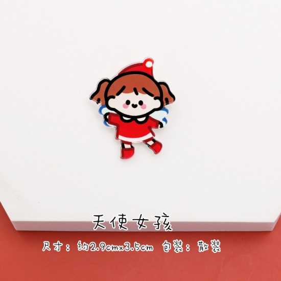 可愛聖誕系列造型徽章 創意造型聖誕節必備小裝飾 壓克力胸針