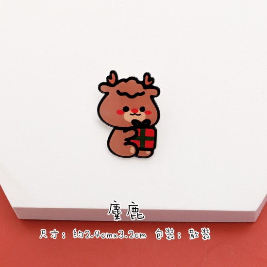 可愛聖誕系列造型徽章 創意造型聖誕節必備小裝飾 壓克力胸針