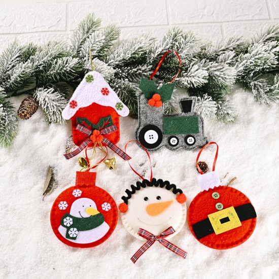 無紡布聖誕造型吊飾 創意聖誕節必備小掛飾 聖誕樹必備裝飾飾品