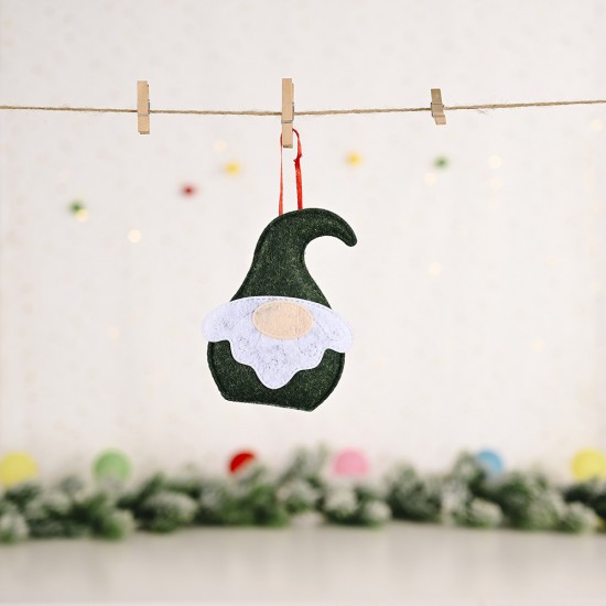 聖誕老人無紡布吊飾 創意聖誕樹吊飾 聖誕節必備老人造型小掛飾