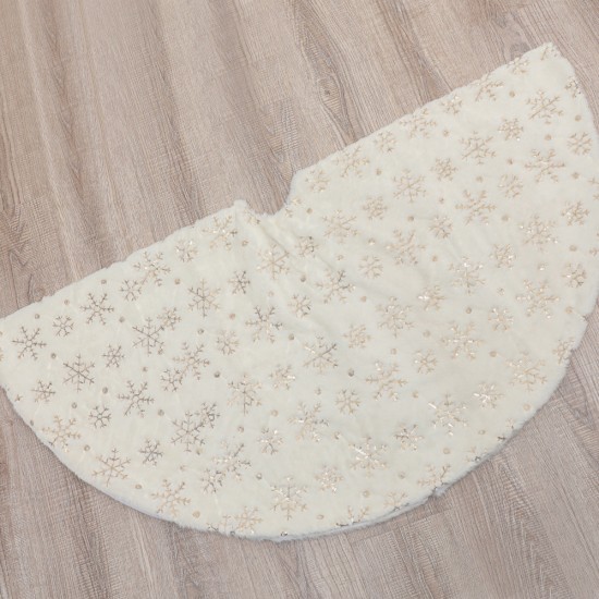 聖誕冰晶雪花樹群 創意聖誕樹雪花地墊 聖誕節必備裝飾布置