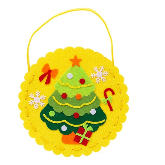 聖誕提袋DIY材料包 創意手工糖果袋 聖誕圖案禮物糖果提袋