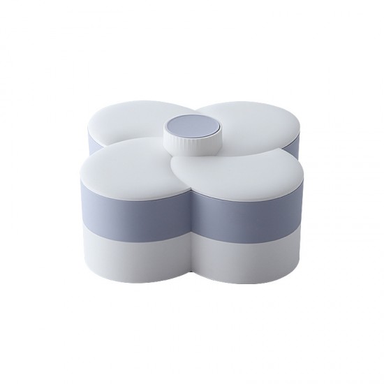 雙層旋轉糖果盒 創意多格水果果乾收納盒 春節必備繽紛糖果盒