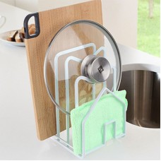 廚房多功能鍋蓋架 廚房多格置物架 多功能鐵藝砧板收納架