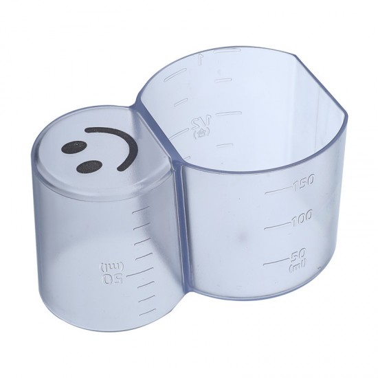 二合一可愛雪人造型量米杯 廚房必備塑膠量杯 創意造型量杯