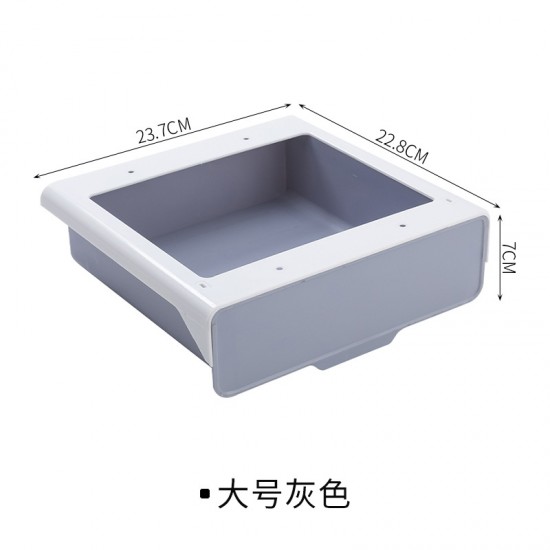 桌下抽屜式收納盒 隱藏式櫥櫃收納盒 黏貼式抽屜 廚房必備儲物盒