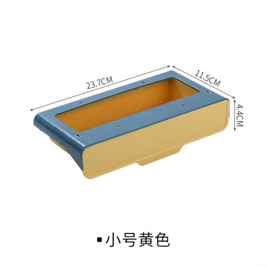 桌下抽屜式收納盒 隱藏式櫥櫃收納盒 黏貼式抽屜 廚房必備儲物盒