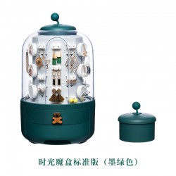 高檔珠寶耳環首飾盒 大容量飾品收納盒 多功能奢華展示架