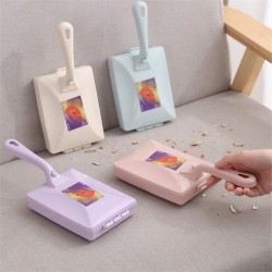 創意迷你雙滾輪清潔刷 手動毛毯除塵刷 碎屑毛髮清潔刷 滾輪刷子 地毯刷