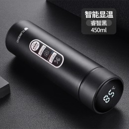 304不鏽鋼智能顯示溫度保溫杯 LED觸控顯示溫度隨身保溫瓶 450ml保溫杯 304不鏽鋼智能顯示溫度保溫杯 LED觸控顯示溫度隨身保溫瓶 450ml保溫杯