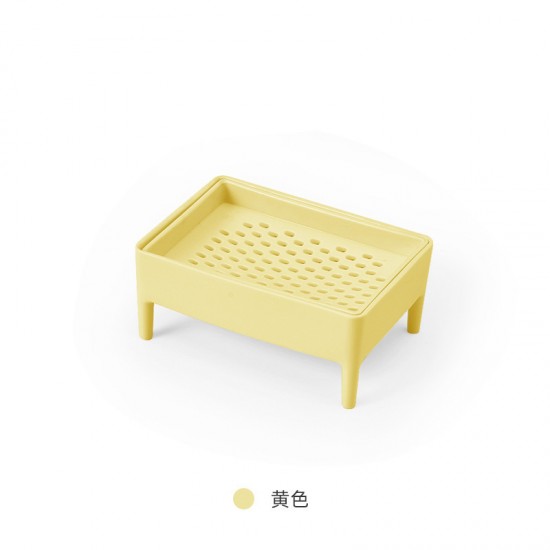 創意雙層瀝水肥皂盒 細密孔狀刨皂器 浴室必備香皂盒 塑膠手工肥皂架