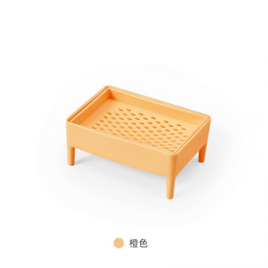 創意雙層瀝水肥皂盒 細密孔狀刨皂器 浴室必備香皂盒 塑膠手工肥皂架