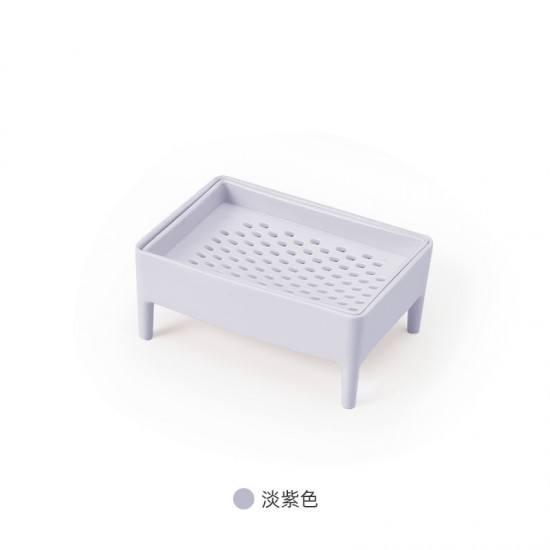 創意雙層瀝水肥皂盒 細密孔狀刨皂器 浴室必備香皂盒 塑膠手工肥皂架
