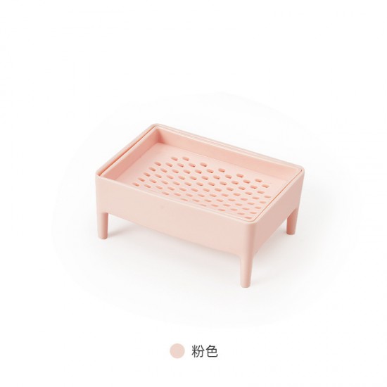 創意雙層瀝水肥皂盒 細密孔狀刨皂器 浴室必備香皂盒 塑膠手工肥皂架