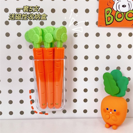 創意胡蘿蔔造型封口夾 零食保鮮密封夾 可愛造型密封夾 5個裝